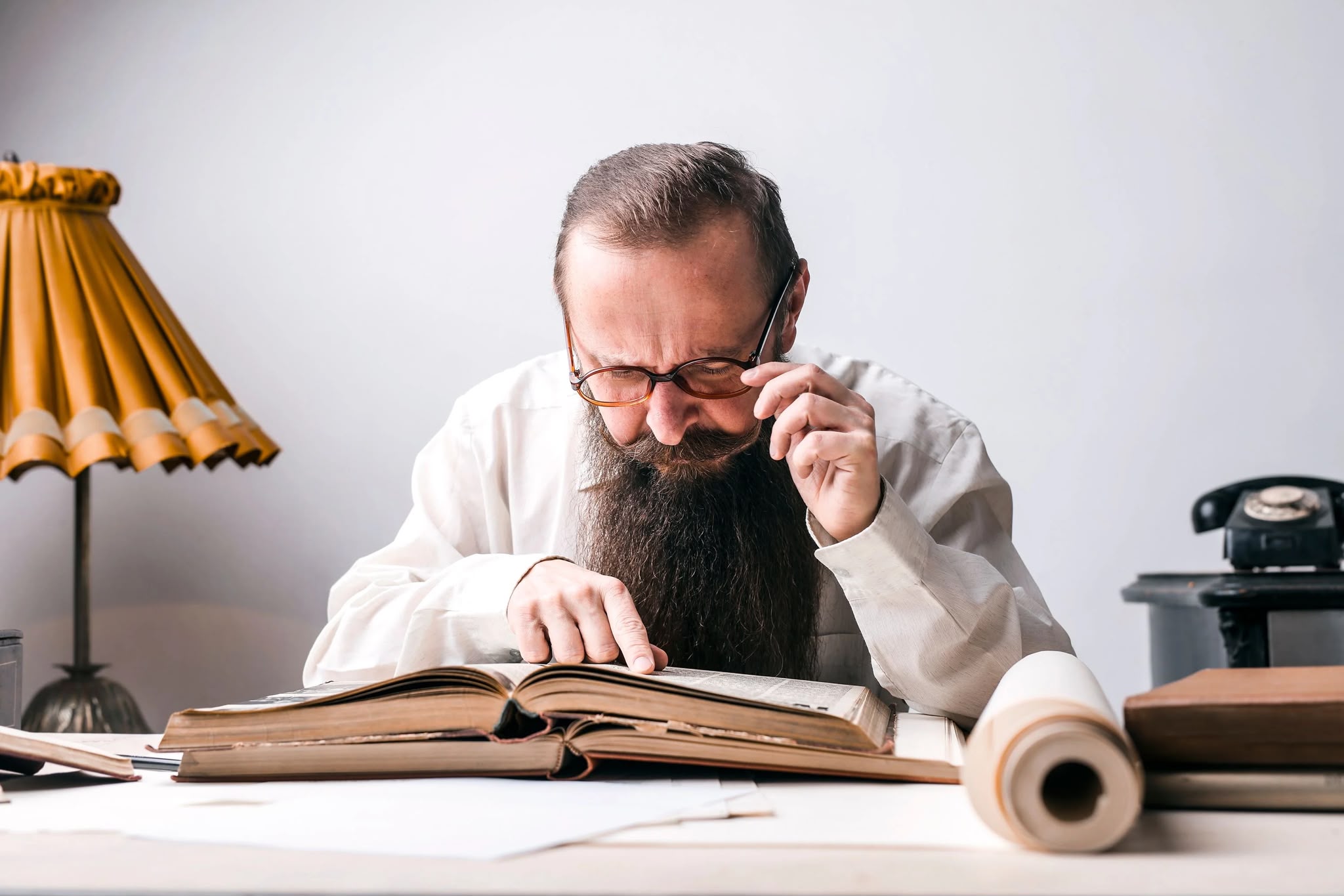 Person studying scripture